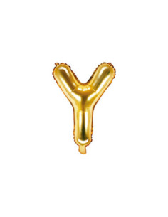 Balon foliowy Litera ''Y'', 35cm, złoty
