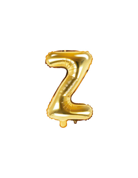 Balon foliowy Litera ''Z'', 35cm, złoty