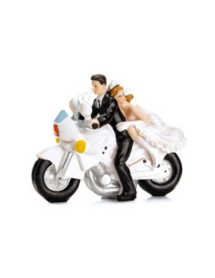 Figurka Para Młoda na motorze, 11,5cm