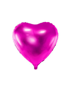 Balon foliowy Serce, 45cm, ciemny róż