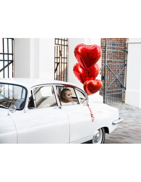 Balon foliowy Serce, 45cm, czerwony