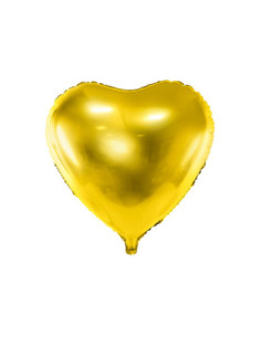 Balon foliowy Serce, 45cm, złoty