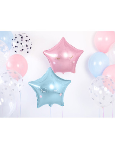 Balon foliowy Gwiazdka, 48cm, błękitny