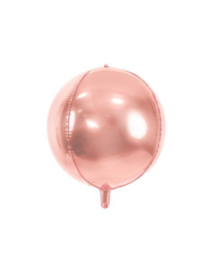 Balon foliowy Kula, 40cm, różowe złoto