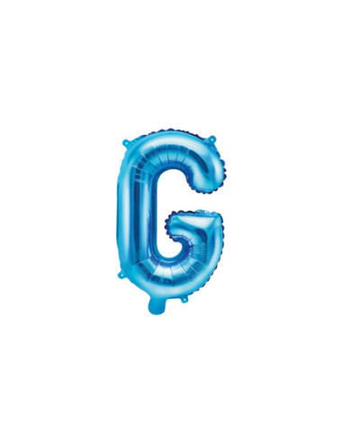 Balon foliowy Litera ''G'', 35cm, niebieski