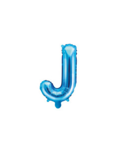 Balon foliowy Litera ''J'', 35cm, niebieski