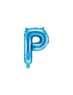 Balon foliowy Litera ''P'', 35cm, niebieski