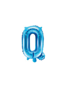 Balon foliowy Litera ''Q'', 35cm, niebieski