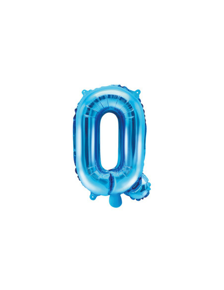 Balon foliowy Litera ''Q'', 35cm, niebieski