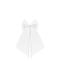 Kokardy z kokardką, biały, 18cm (1 op. / 2 szt.)