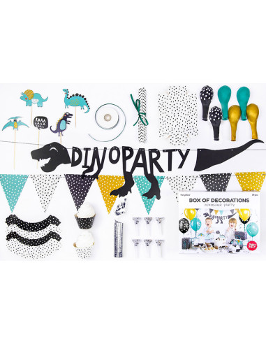 Zestaw dekoracji party - Dinozaury