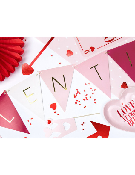 Girlanda Valentines - Flagietki, mix, 2,1 m