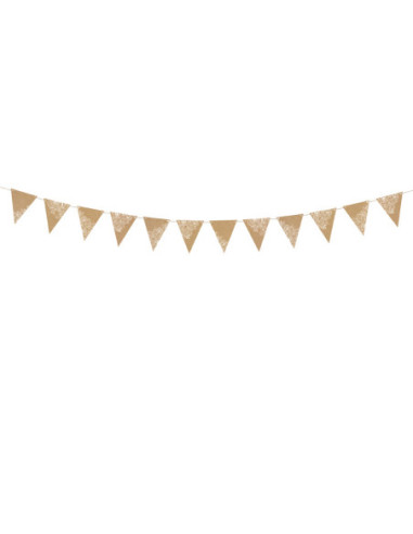 Girlanda Flagietki, kraft, 2,1 m