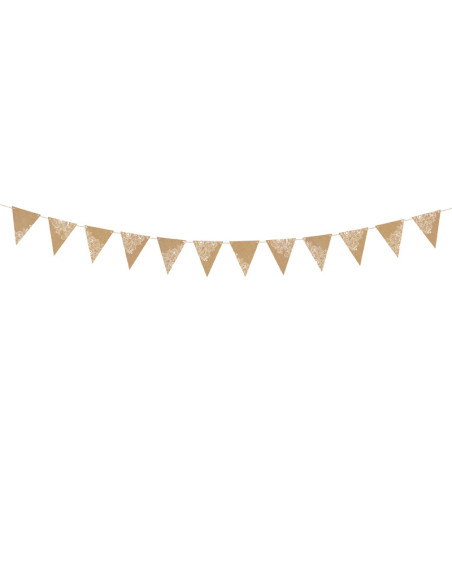 Girlanda Flagietki, kraft, 2,1 m