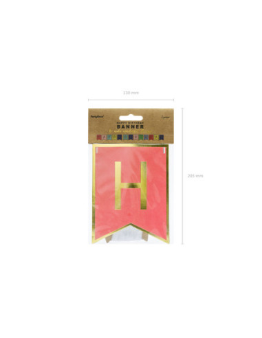 Baner Happy Birthday, mix, 15 x 175 cm