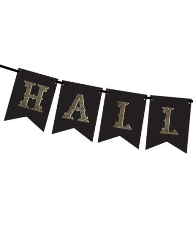 Baner Halloween, czarny, 20x175cm