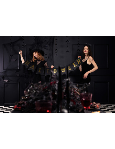 Baner Halloween, czarny, 20x175cm