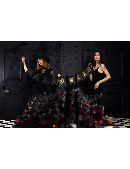 Baner Halloween, czarny, 20x175cm