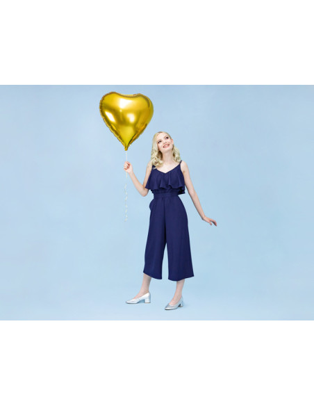Balon foliowy Serce, 61cm, złoty