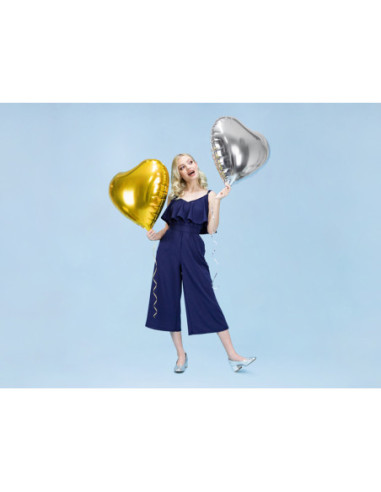 Balon foliowy Serce, 61cm, złoty