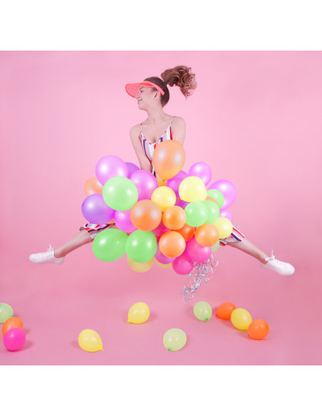 Balony neonowe 25cm, mix (1 op. / 5 szt.)