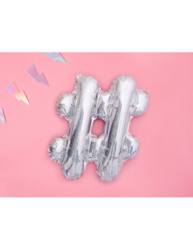 Balon foliowy #, 35cm, holograficzny