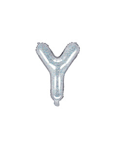 Balon foliowy Litera ''Y'', 35cm, holograficzny