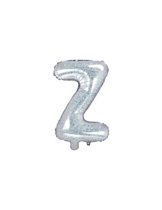 Balon foliowy Litera ''Z'', 35cm, holograficzny
