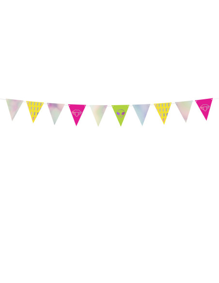 Girlanda Electric Holo - Flagietki, mix,  1,8m