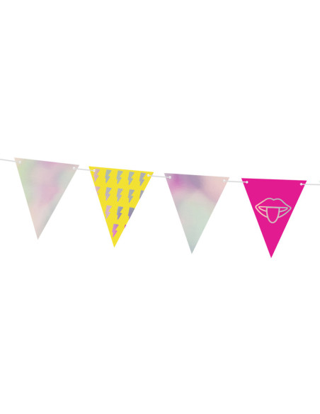 Girlanda Electric Holo - Flagietki, mix,  1,8m