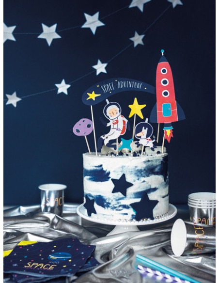 Topper na tort  Kosmos, 9,5-24,5cm (1 op. / 7 szt.)
