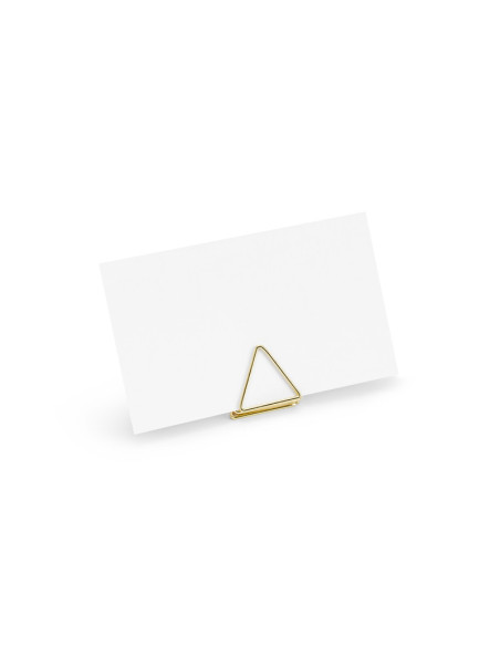 Stojaki na winietki Trójkąty, złoty, 2,3cm (1 op. / 10 szt.)