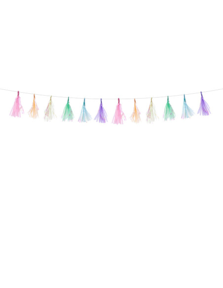 Girlanda frędzle, mix, 1,2m