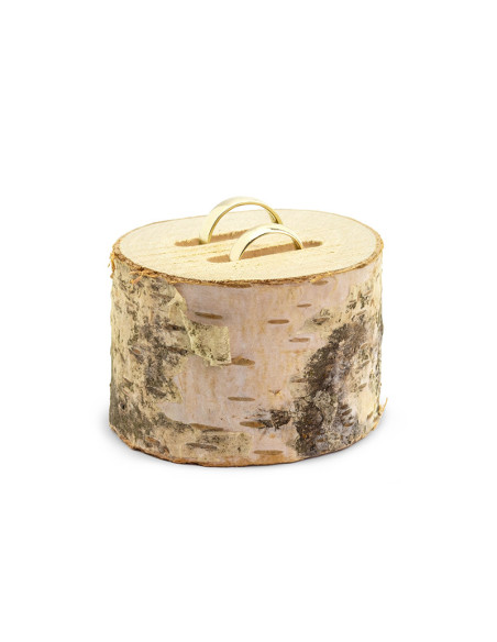 Drewniana podstawka na obrączki, 6cm