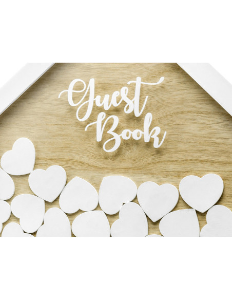 Drewniana księga gości - Guest Book, 30,5x43cm