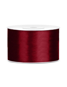 Tasiemka satynowa, bordo, 38mm/25m