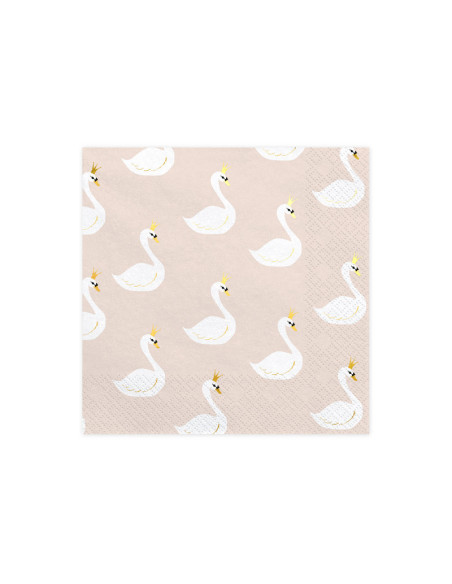 Serwetki Lovely Swan, 33x33cm (1 op. / 20 szt.)