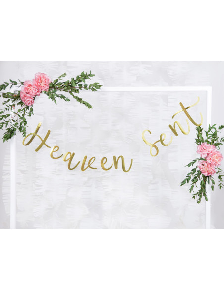Baner Heaven Sent, złoty, 14,5x85cm
