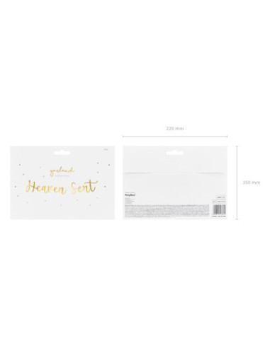Baner Heaven Sent, złoty, 14,5x85cm