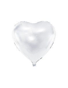 Balon foliowy Serce, 61cm, biały