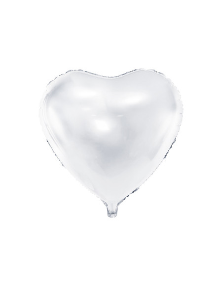 Balon foliowy Serce, 61cm, biały