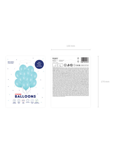 Balony Strong 27cm, Pastel Light Blue (1 op. / 10 szt.)