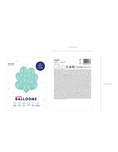 Balony Strong 27cm, Pastel Light Mint (1 op. / 10 szt.)