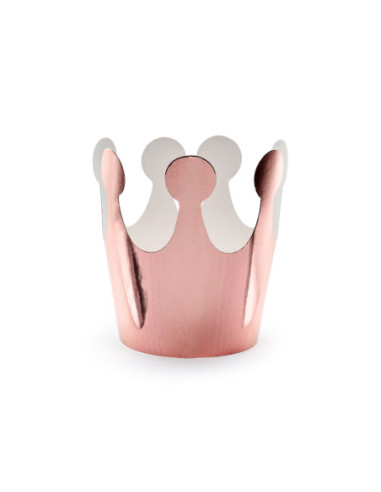 Korona Party, różowe złoto, 6cm (1 op. / 6 szt.)