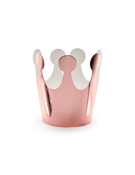 Korona Party, różowe złoto, 6cm (1 op. / 6 szt.)