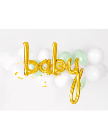 Balon foliowy Baby, złoty, 73,5x75,5cm