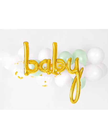 Balon foliowy Baby, złoty, 73,5x75,5cm