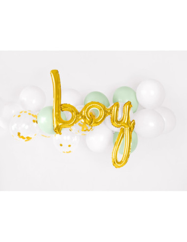 Balon foliowy Boy, złoty, 63,5x74cm