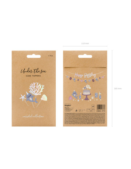 Toppery Narwal, mix, 10-15,5cm (1 op. / 4 szt.)