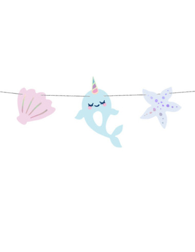 Girlanda Narwal, mix, 1m